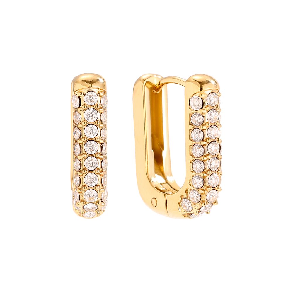 Pozlacené náušnice Main character energy