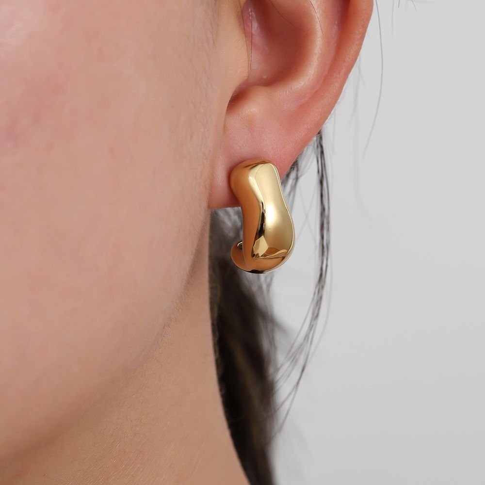 Náušnice Liquid Muse – pozlacené