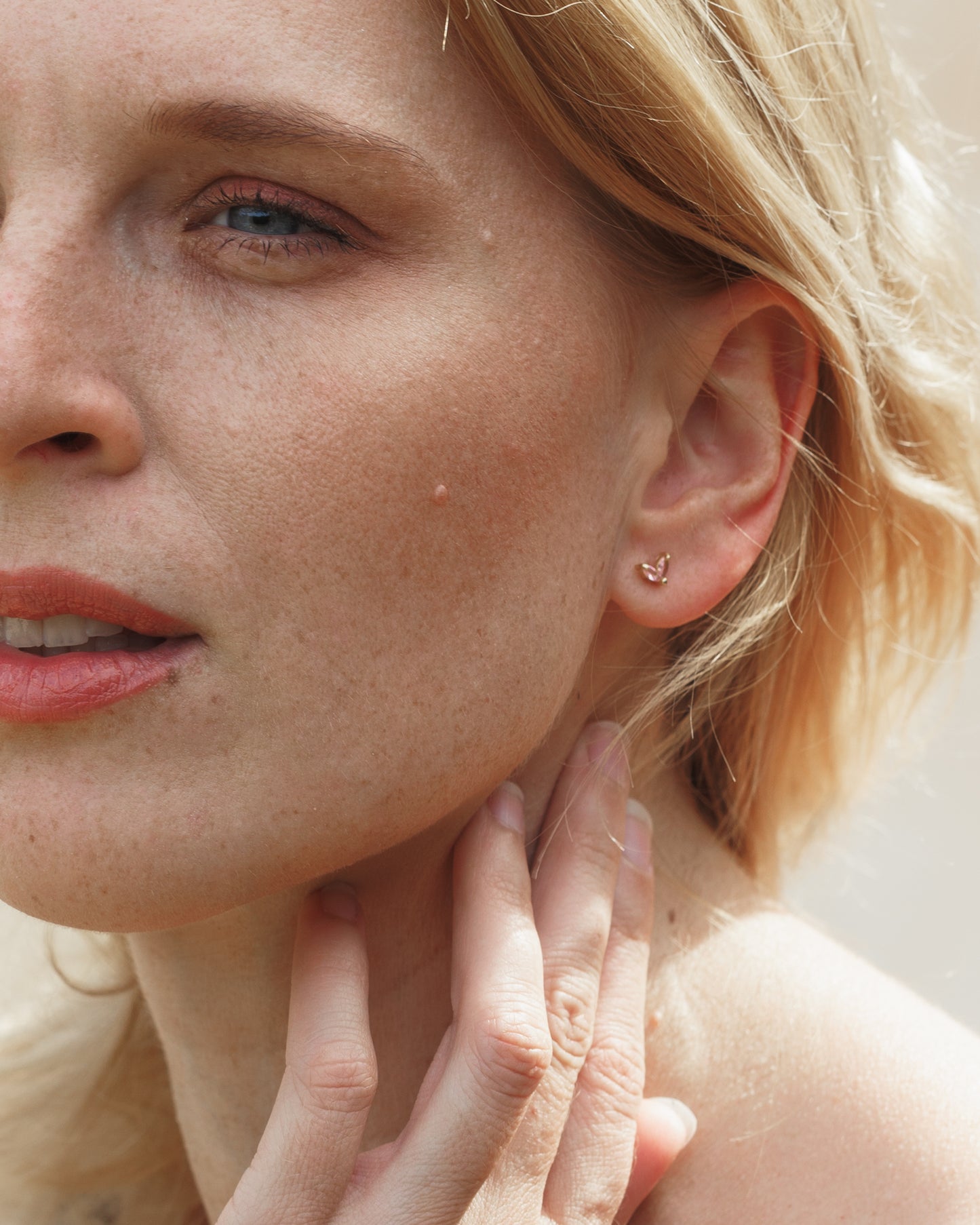 Náušnice Rose Vera, stříbro 925/1000, pozlacené