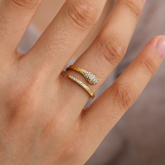 Prsten Serpent Ring – nastavitelný hadí prsten z chirurgické oceli