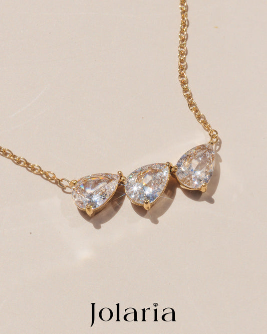 Náhrdelník tři kapky Crystal drop