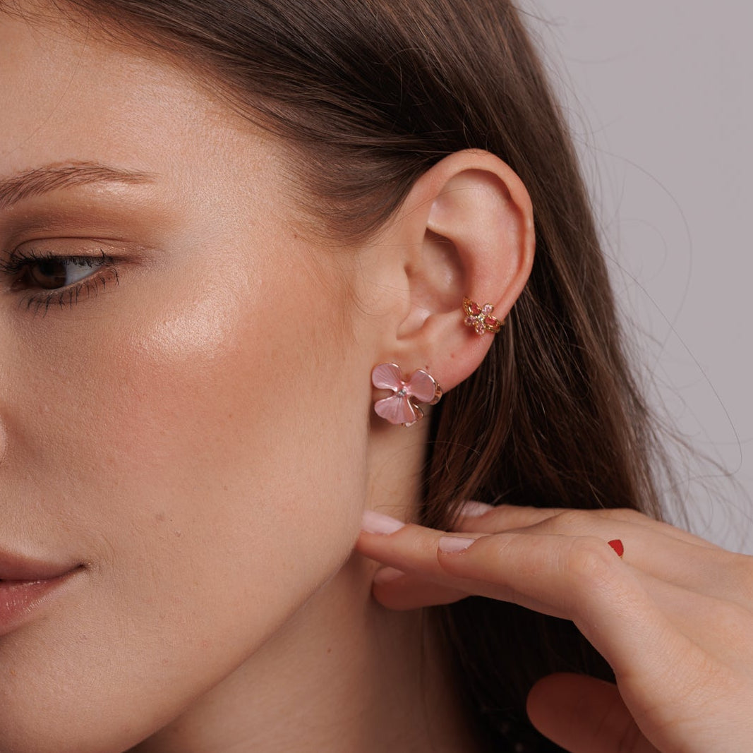 Ear cuff Pink Blossom