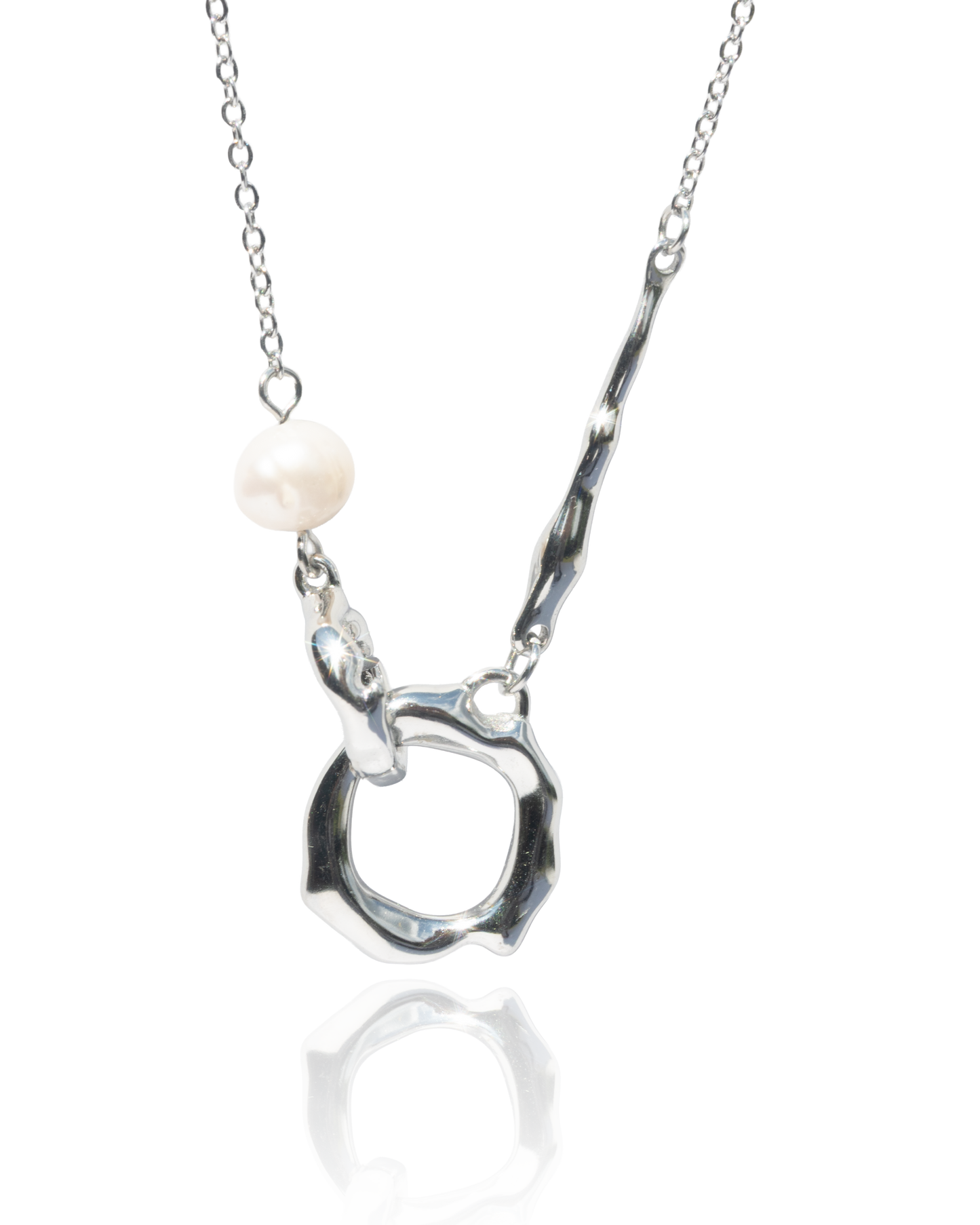 Náhrdelník se sladkovodní perlou Liquid Pearl