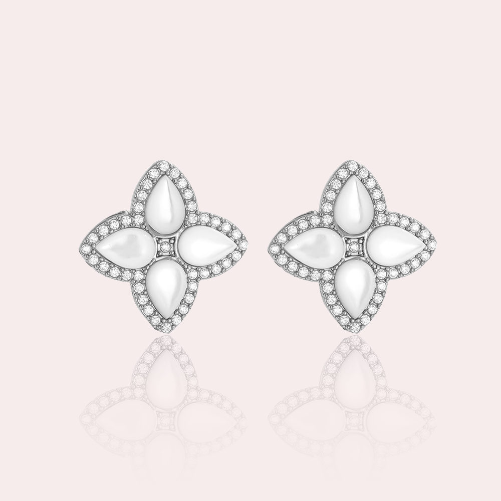 Náušnice Moonflower Pearl Studs