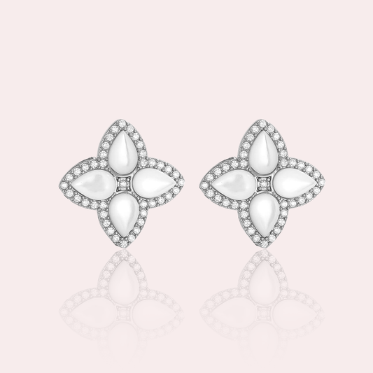 Náušnice Moonflower Pearl Studs