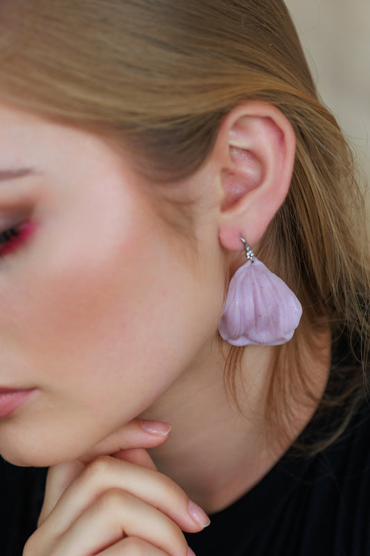 Růžové květinové náušnice | Pink Bloom