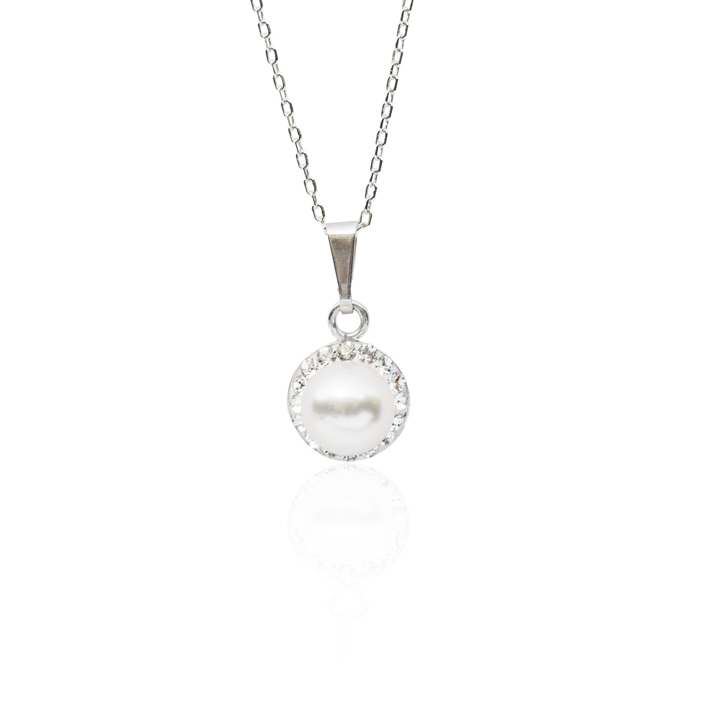 Stříbrný náhrdelník Pearl Glow