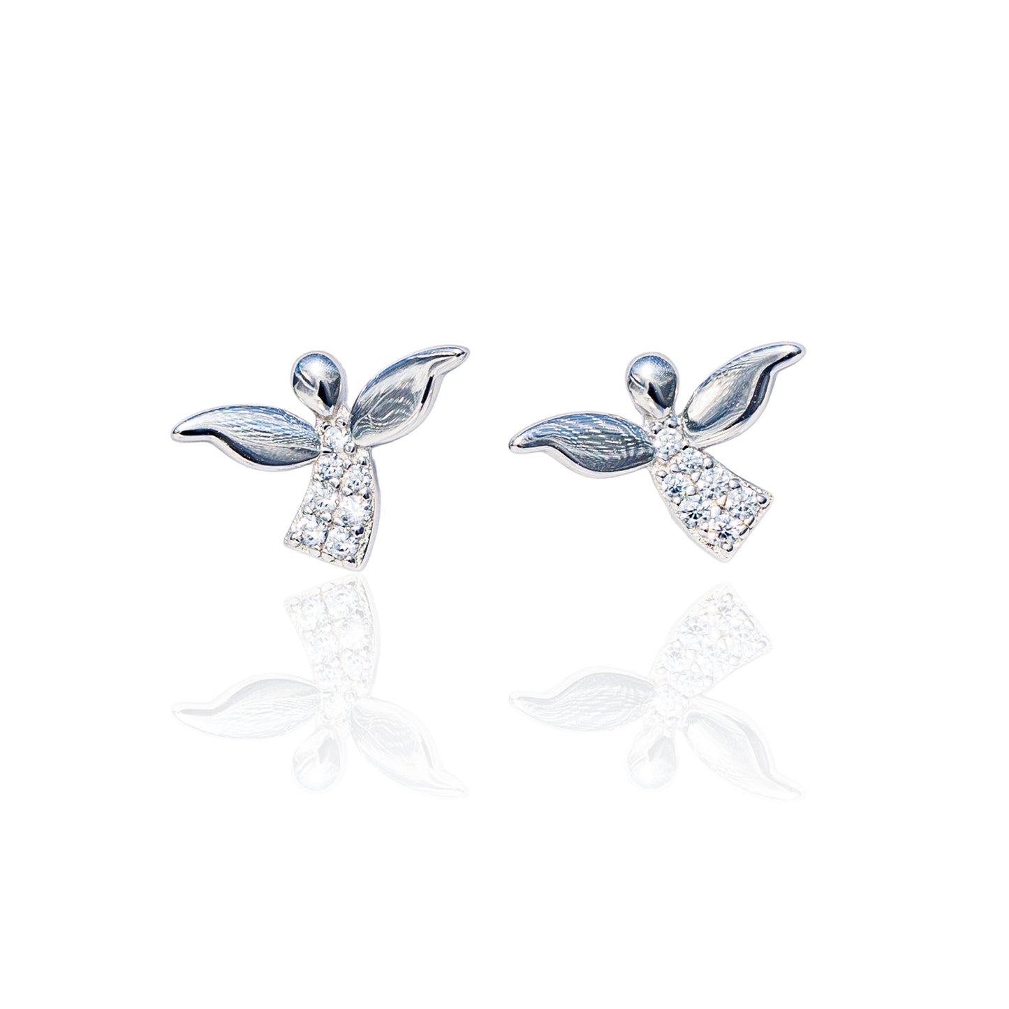 Stříbrné náušnice Angel Glow – andílci pro tvoje každodenní zázraky