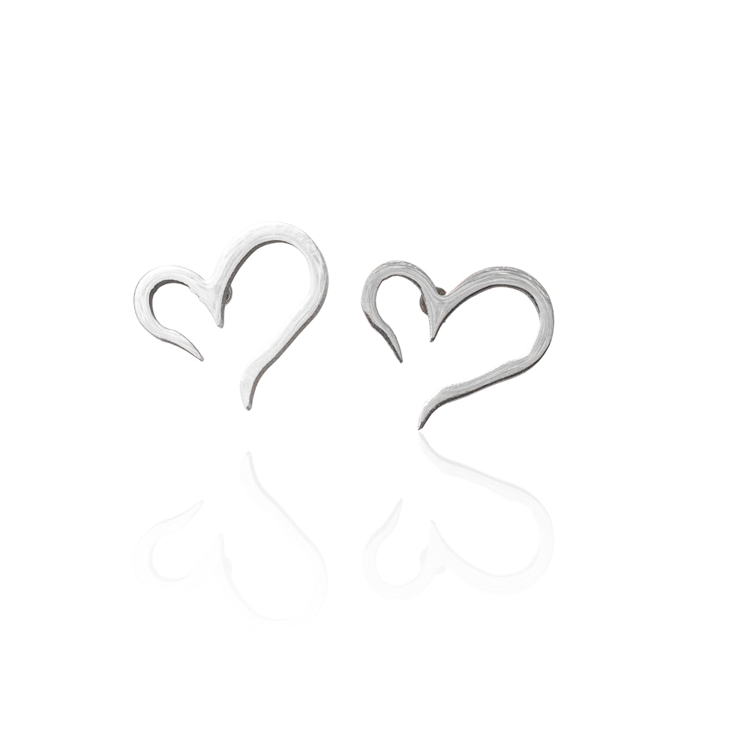 Ocelové náušnice mini srdíčka – Heartbeat Mini