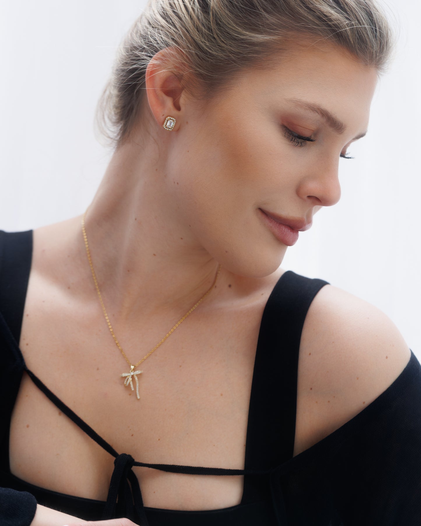 Náušnice Gala, pozlacené