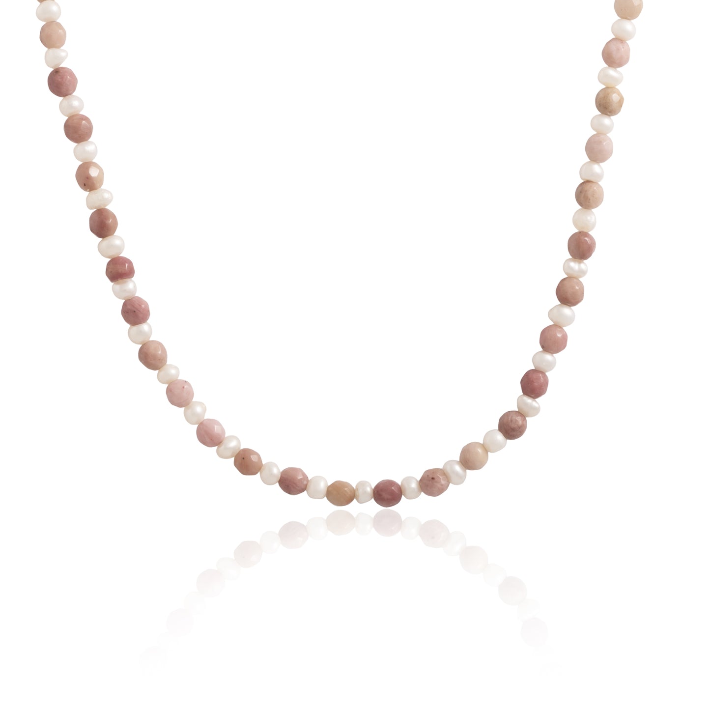 Náhrdelník Inner Bloom - Rodochozit a říční perly