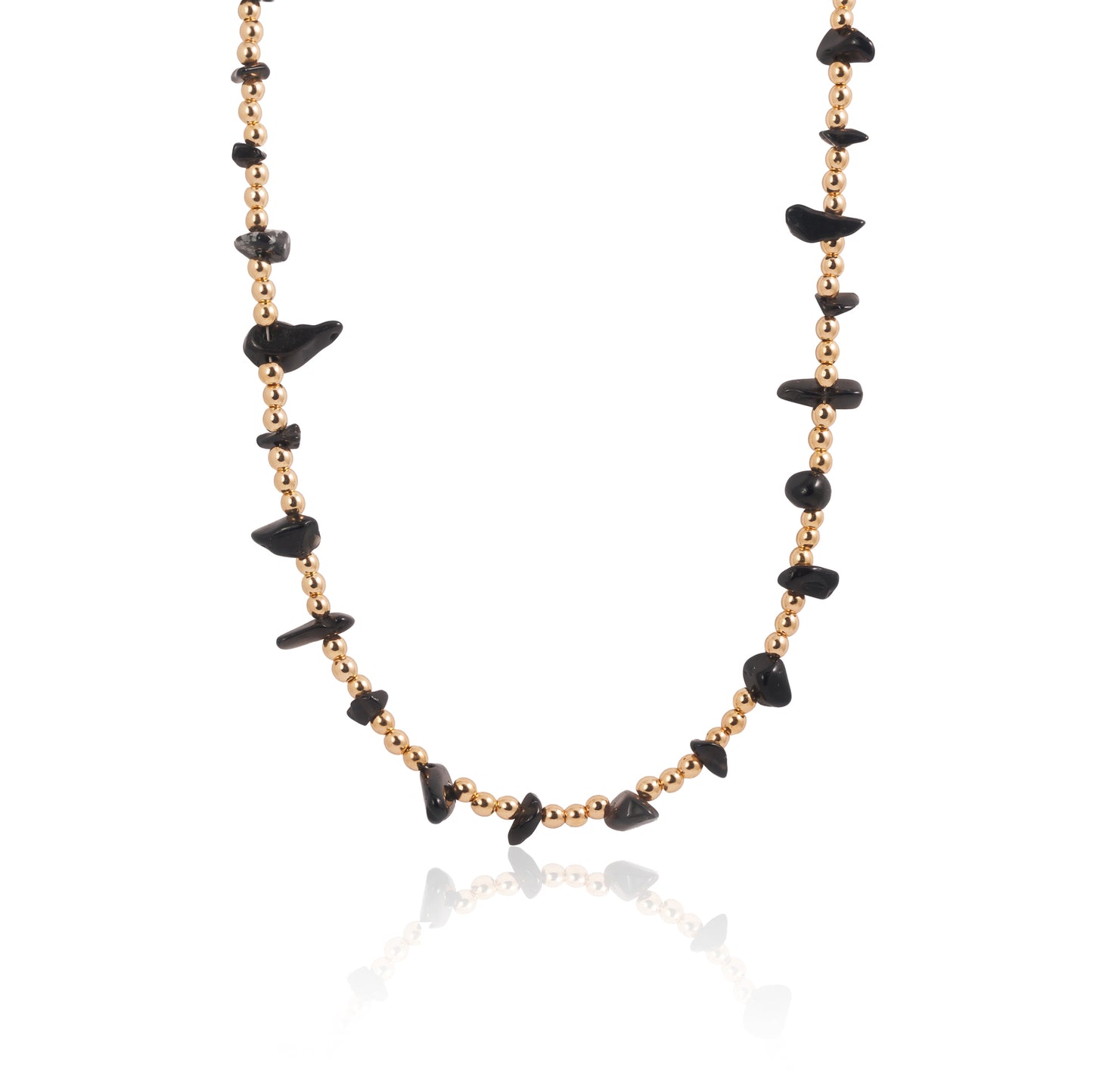 Náhrdelník Night Shift – hematit & obsidián