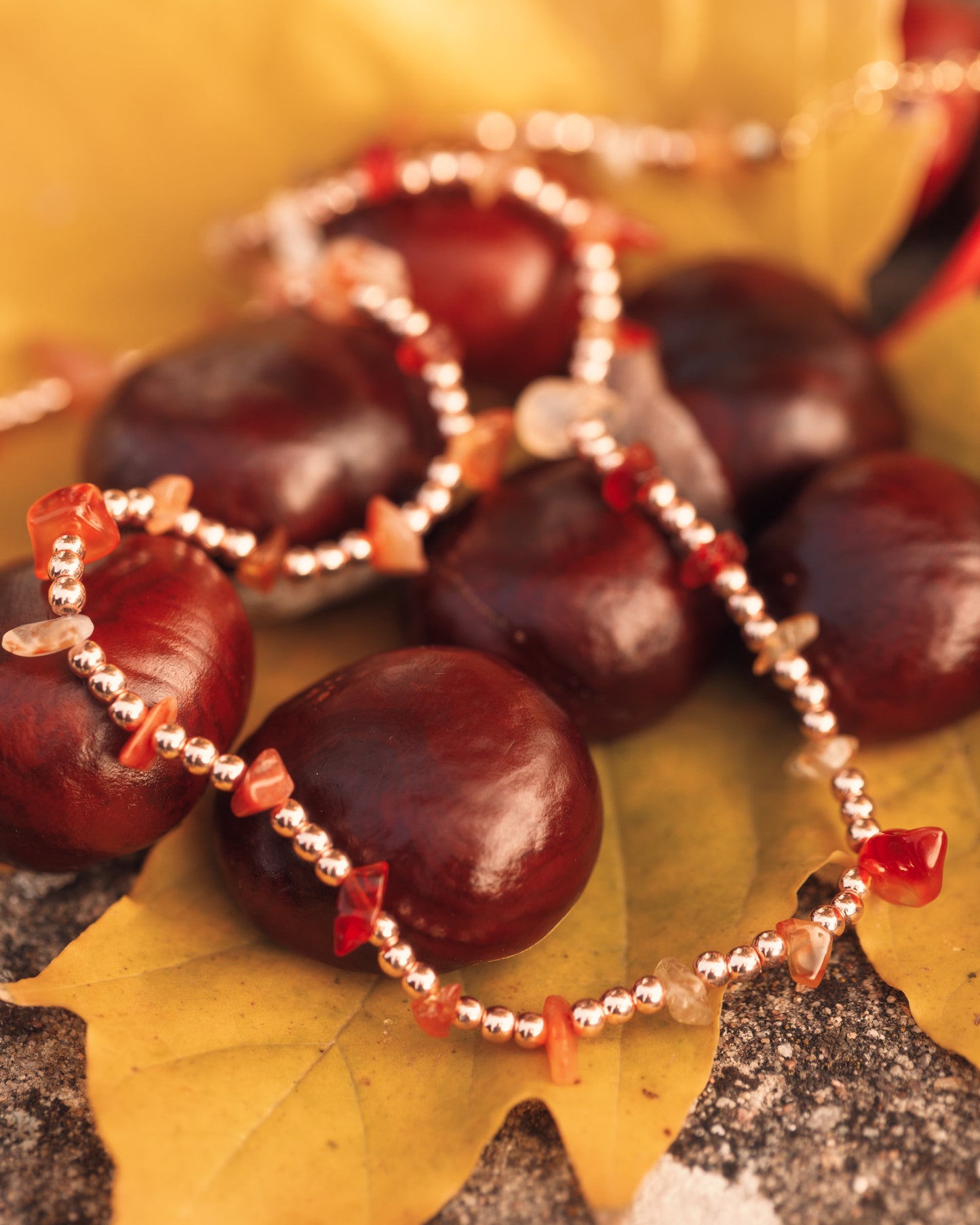 Náhrdelník Autumn glow - karneol a hematit