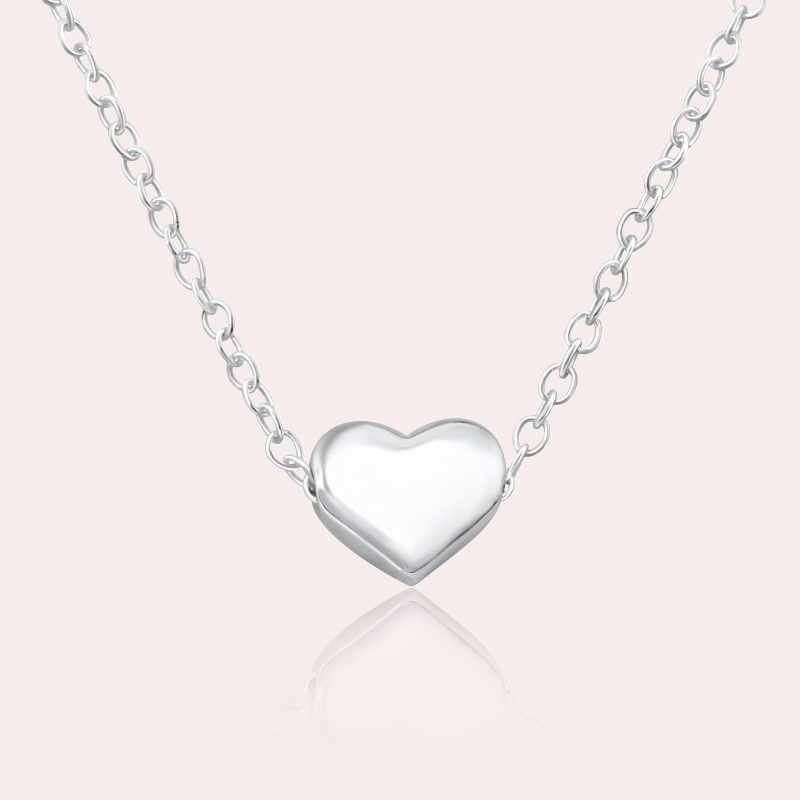 Stříbrný náhrdelník se srdíčkem – Soft Heart Silver Necklace