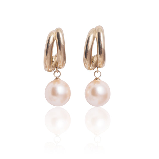 Náušnice Whispering Pearl pozlacená