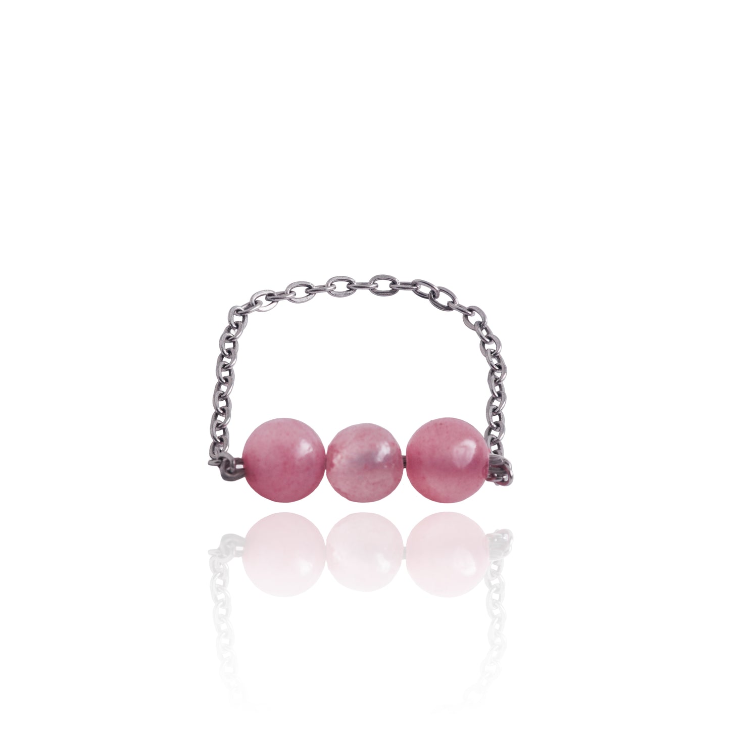 Prsten Lásky – růžový chalcedon