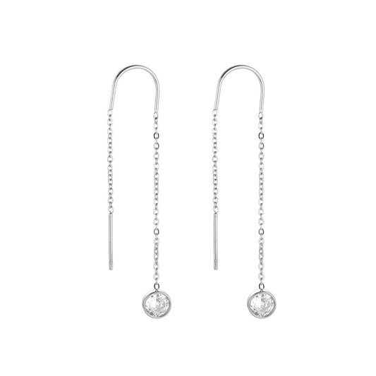 Provlékací náušnice Crystal flow