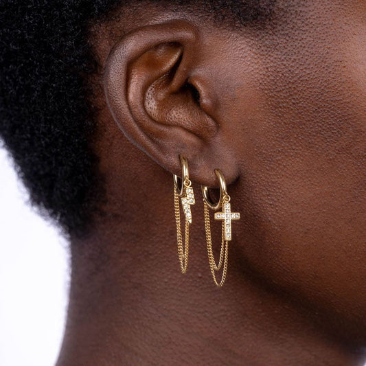 Náušnice Electric Mood – chirurgická ocel & zirkony