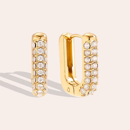 Pozlacené náušnice Main character energy