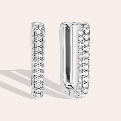 Oválné náušnice Aurora hoops, chirurgická ocel