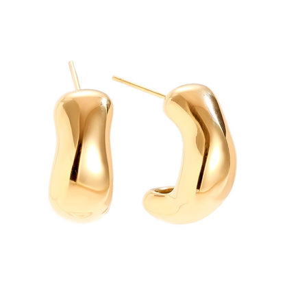 Náušnice Liquid Muse – pozlacené