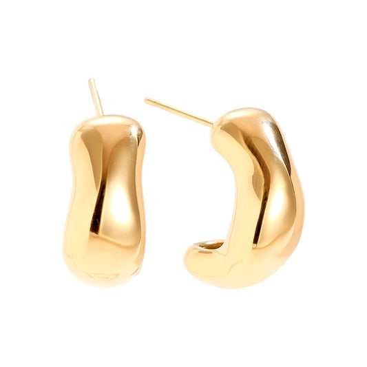 Náušnice Liquid Muse – pozlacené