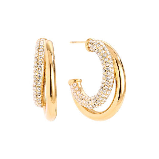 Náušnice Golden Aura hoops