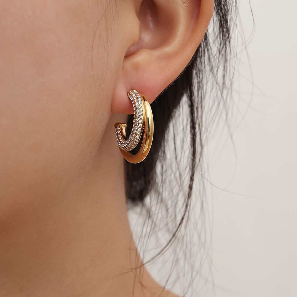 Náušnice Golden Aura hoops