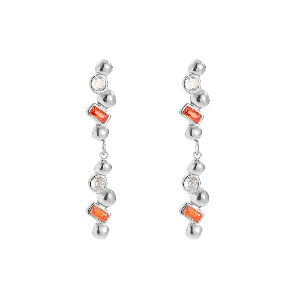 Visací náušnice s krystaly Aurora Flicker