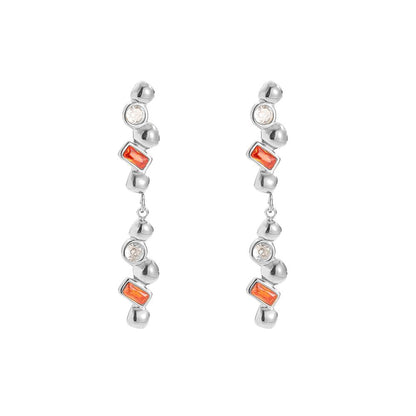 Visací náušnice s krystaly Aurora Flicker