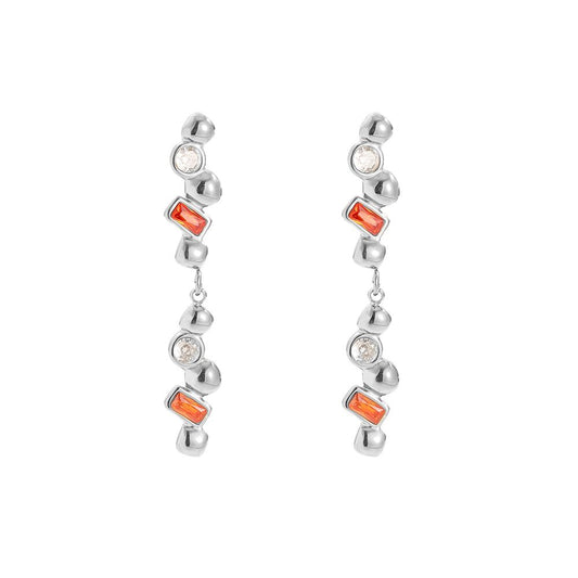 Visací náušnice s krystaly Aurora Flicker