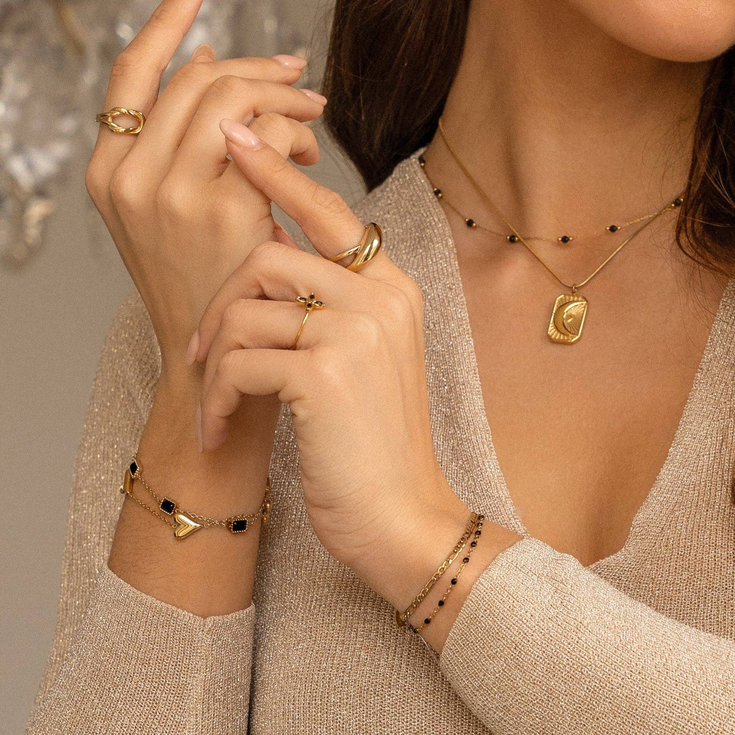 Prsten Odvážná, pozlacený