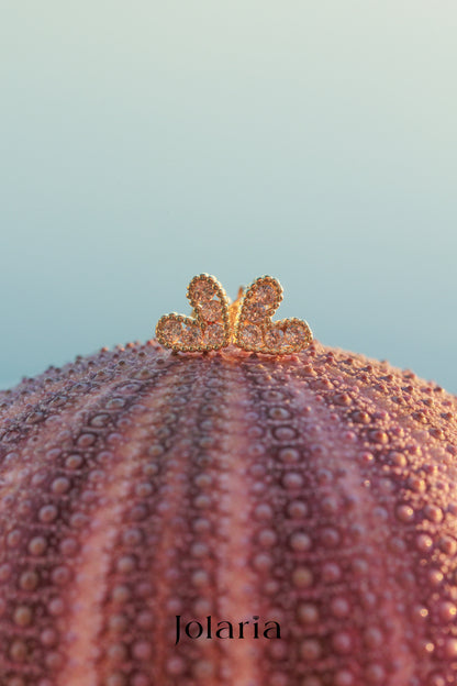 Náušnice srdíčka Bold Heart, pozlacené