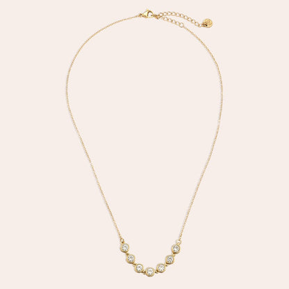 Náhrdelník s kulatými krystaly Glow line