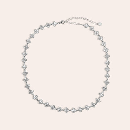 Náhrdelník s třpytivými čtyřlístky Ice Ice baby