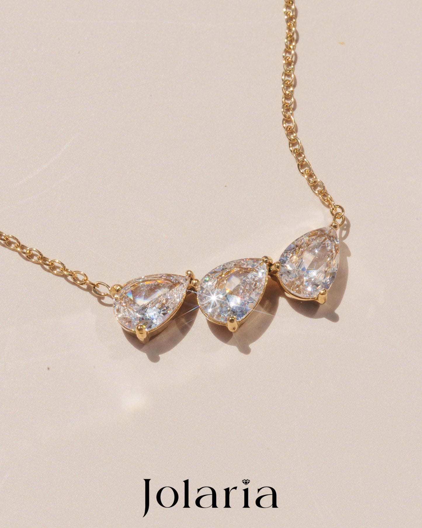 Náhrdelník tři kapky Crystal drop