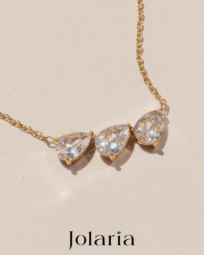 Náhrdelník tři kapky Crystal drop