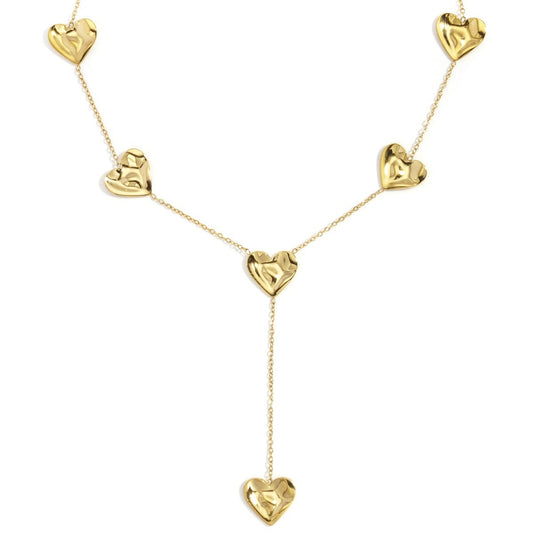 Náhrdelník se srdíčky Heartfall Glow