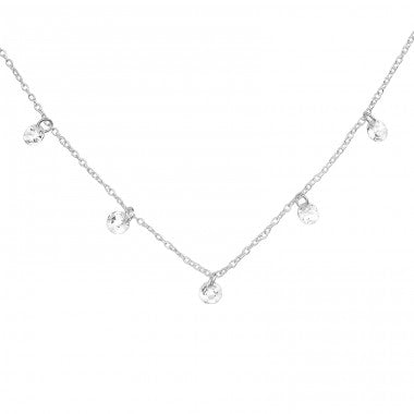 Stříbrný náhrdelník Light drops