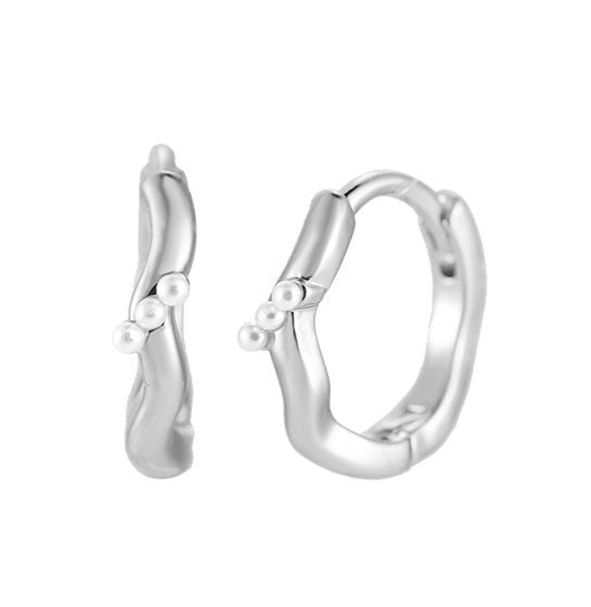 Mini náušnice s perličkami Pearl drift