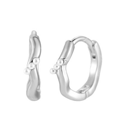 Mini náušnice s perličkami Pearl drift