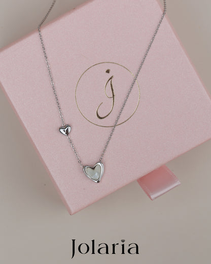 Náhrdelník se srdíčky Double Heart