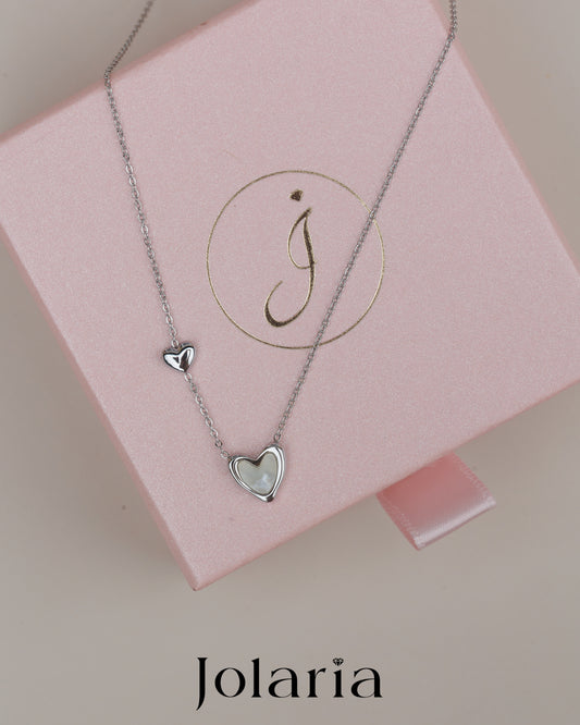 Náhrdelník se srdíčky Double Heart