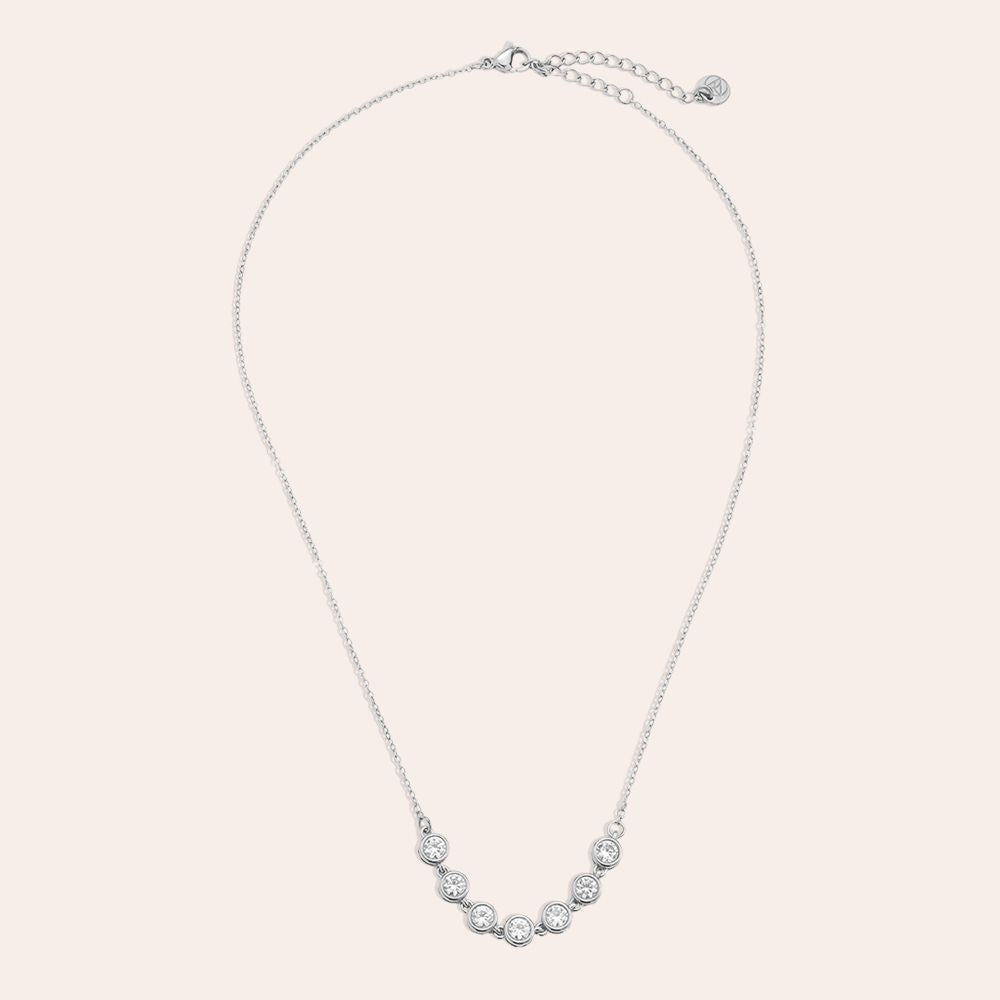 Náhrdelník s kulatými krystaly Glow line