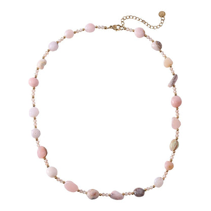 Náhrdelník růžový opál
