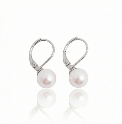 Náušnice s pelou Preciosa 8mm