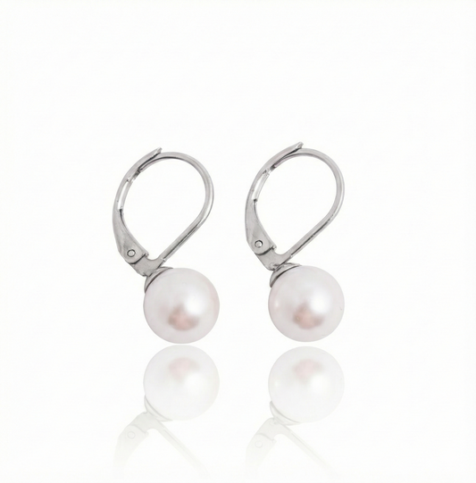 Náušnice s pelou Preciosa 8mm