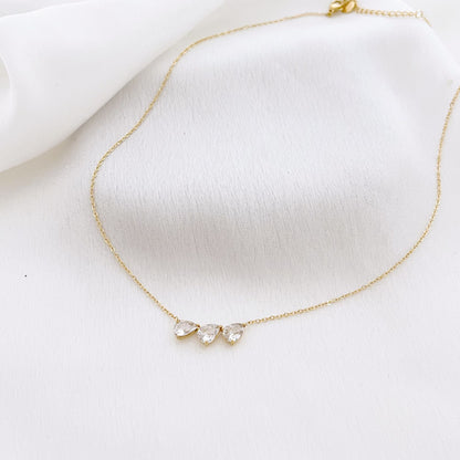 Náhrdelník tři kapky Crystal drop