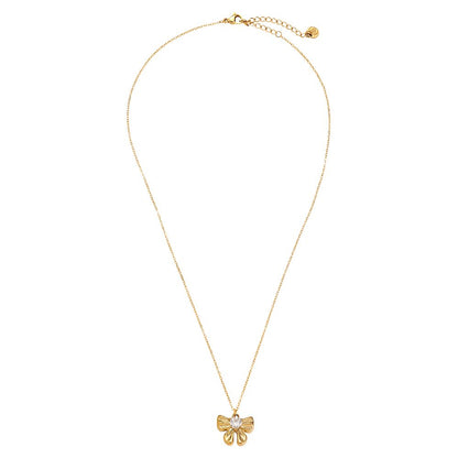 Náhrdelník mašlička s krystalem