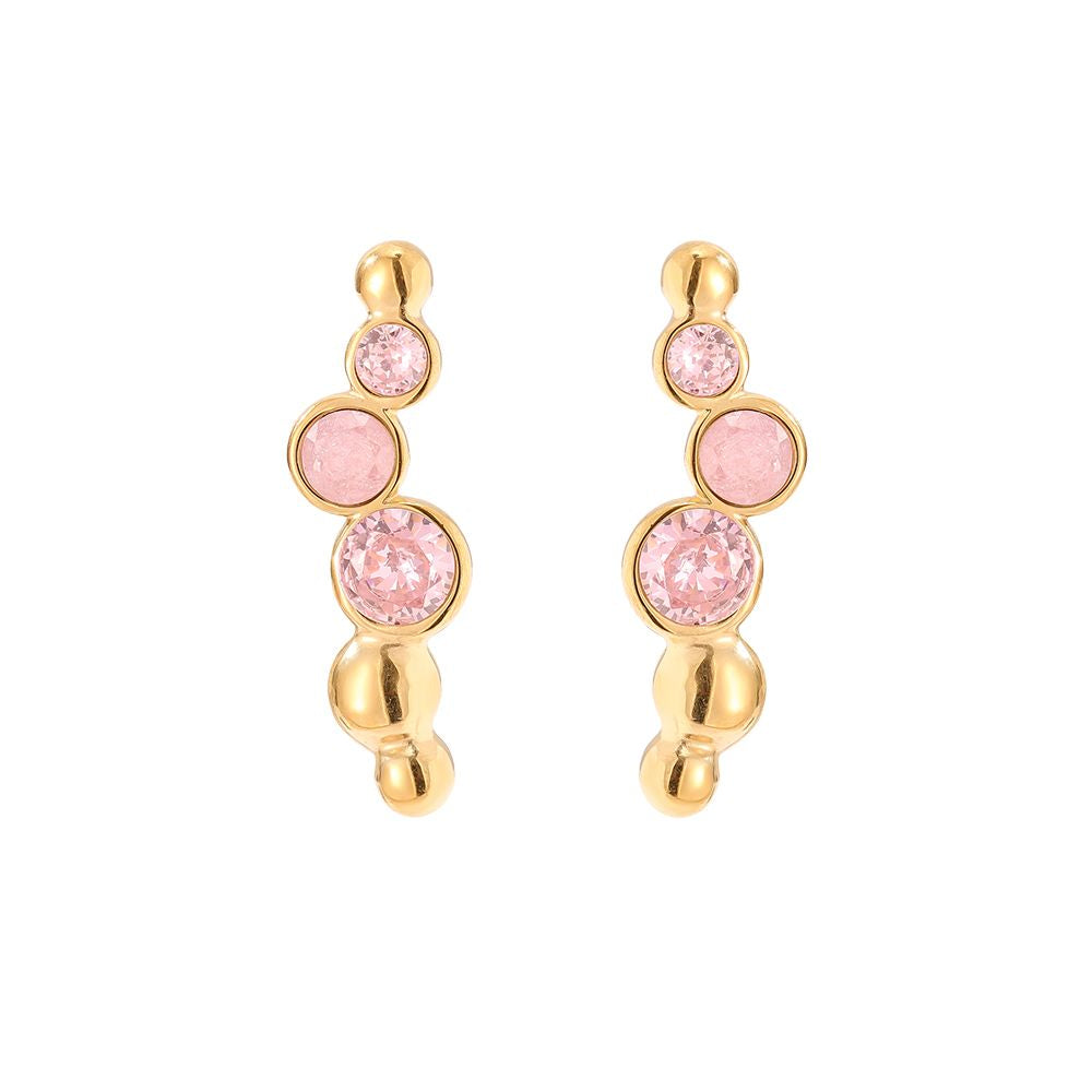 Náušnice pink bubbles